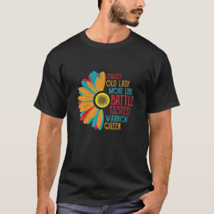 Sweet Old Lady Funny Old Age Retro Vintage Birthda T-Shirt