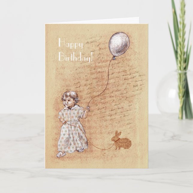 Sweet Old Memory Custom Birthday Card (Front)