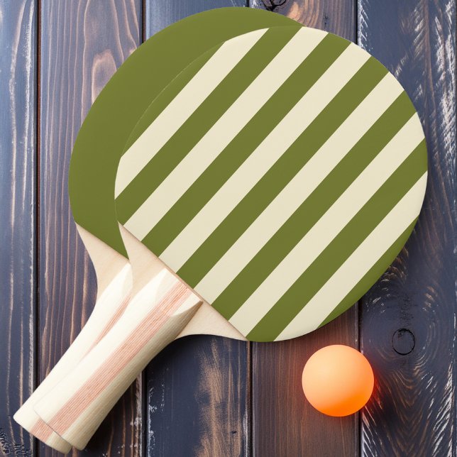 Sweet Olive Polo Striping and Solid  Ping Pong Paddle (Creator Uploaded)