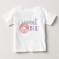 Sweet One Baby Girl First Birthday Outfit Doughnut