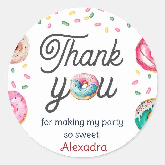  Sweet One Birthday baby shower Classic Round Sticker (Front)