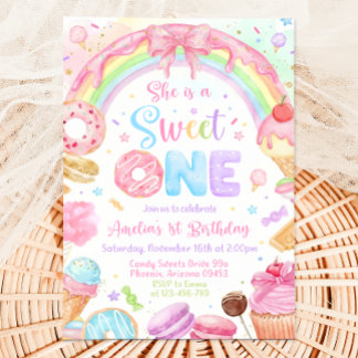 Sweet One Birthday Invitation, 1st Birthday Invite