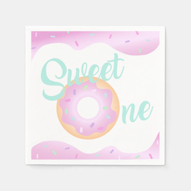 Sweet One Birthday Napkin (Front)