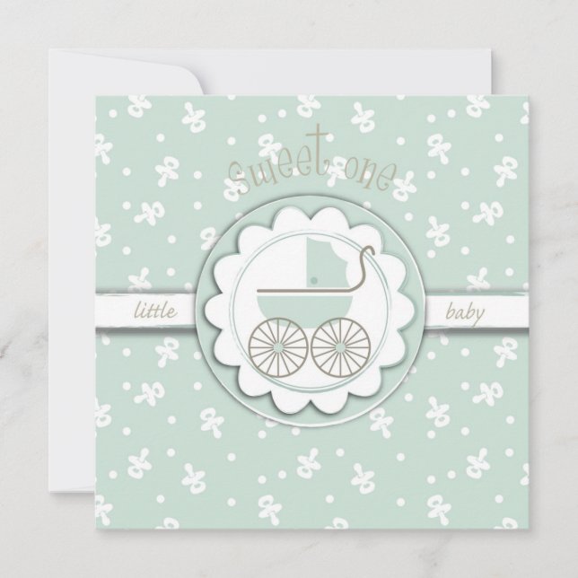 Sweet One Card Square (Front)