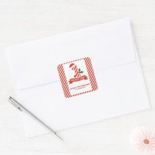 Sweet One Christmas First Birthday  Square Sticker