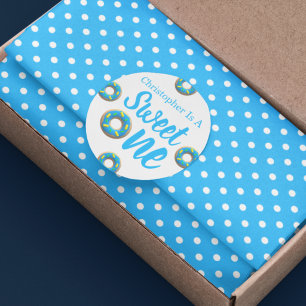 Sweet One Doughnut 1st Birthday Classic Round Sticker