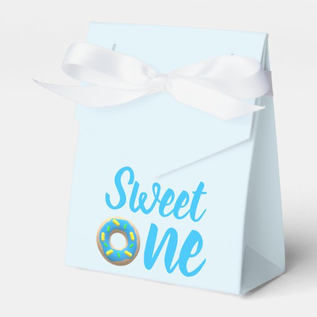 Sweet One Doughnut 1st Birthday Favor Box (Front Side)