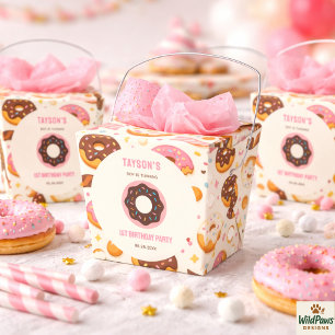 Sweet One Doughnut 1st Birthday Party   Cute Dough Favor Box