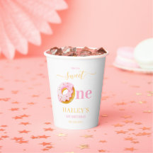 Sweet One Doughnuts Birthday Invitation, Girls 1st
