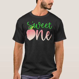 Sweet One Peach Birthday 1 Years Old Summer Fruit  T-Shirt