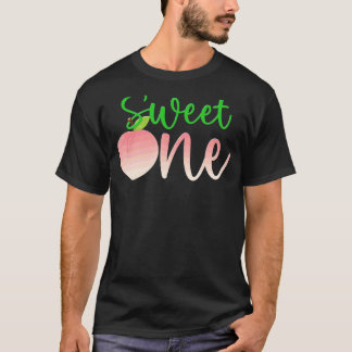Sweet One Peach Birthday 1 Years Old Summer Fruit  T-Shirt