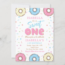 Sweet One Sprinkles Doughnut 1st Birthday Party