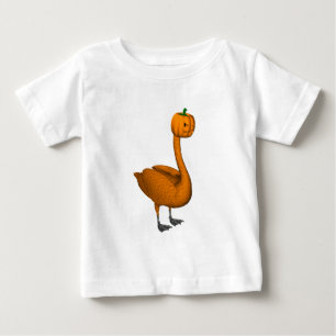 Sweet Orange Halloween Swan Baby T-Shirt