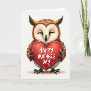 Sweet Owl Mothers Day Card