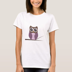 Sweet Owl on Branch T-Shirt