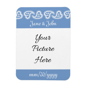 Sweet Paisley Hearts in Periwinkle Reminder Magnet