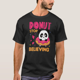 Sweet Panda  Animals In Doughnut Sweet Pastry Pand T-Shirt