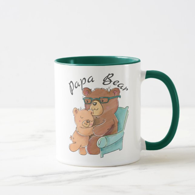 Sweet Papa Bear with baby bear Mug (Right)