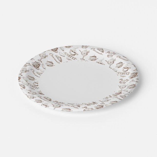 Sweet paper paper plate (Angled)