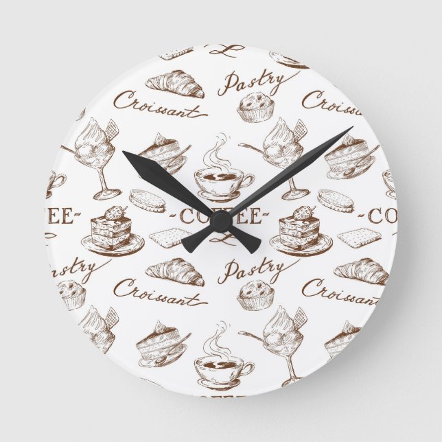 Sweet paper round clock (Front)