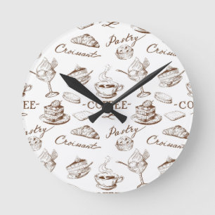 Sweet paper round clock