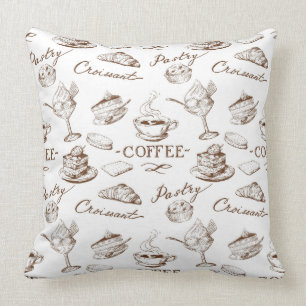Sweet paper throw pillow