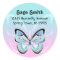 Sweet Pastel Butterfly Address Label