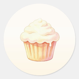 Sweet Pastel Panda Baby Birthday Classic Round Sticker