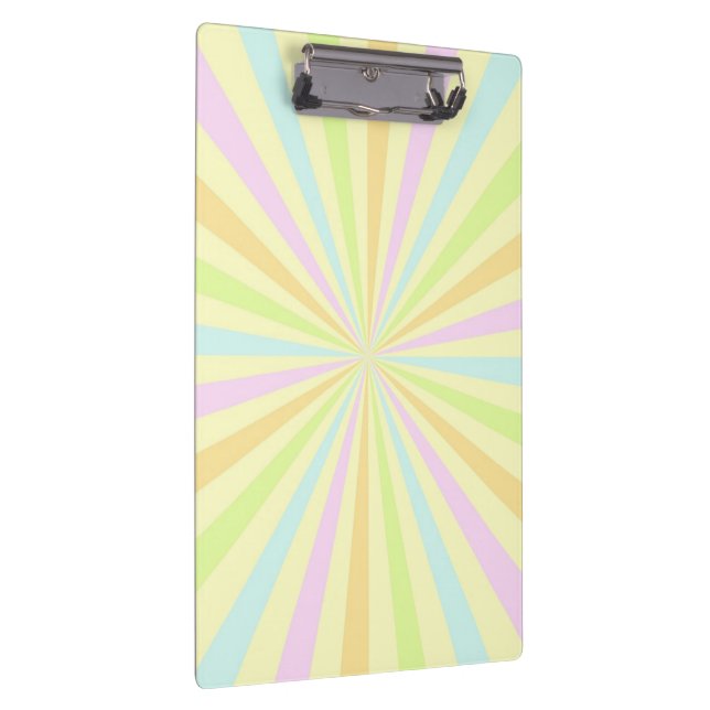 Sweet Pastels Spinning Wheel Burst Clipboard (Right)