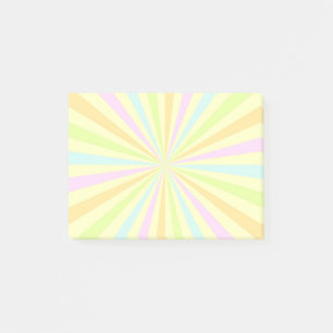Sweet Pastels Spinning Wheel Burst Post-it Notes