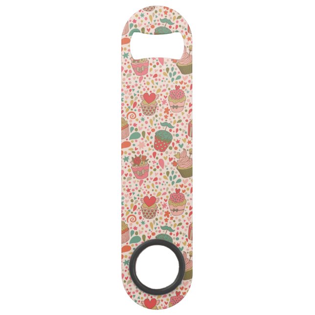 Sweet pattern speed bottle opener (Front)