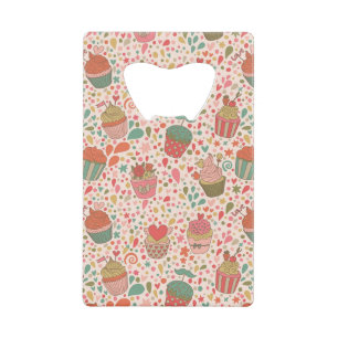 Sweet pattern wallet bottle opener