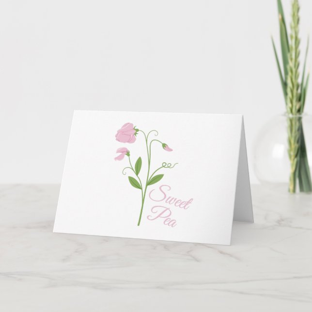 Sweet Pea Card (Front)