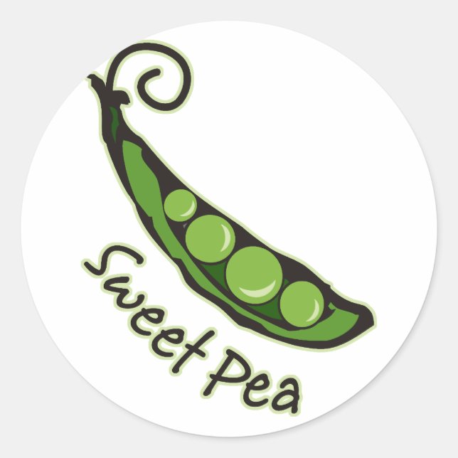 Sweet Pea Classic Round Sticker (Front)