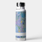 Sweet Pea Floral Custom Water Bottle