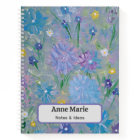 Sweet Pea Floral Personalized Note Book