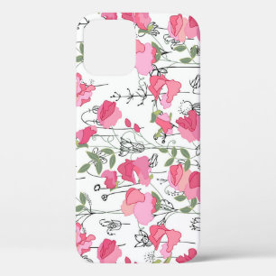 Sweet Pea: Floral Summer Texture. iPhone 12 Case