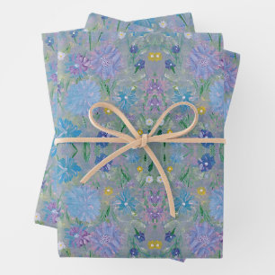 Sweet Pea Floral Wrapping Paper