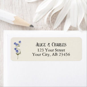 Sweet Pea Flower Blue and Cream Wedding