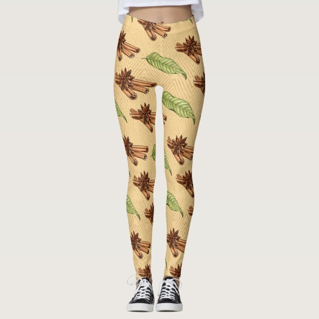 Sweet Pea Flower Leggings (Front)