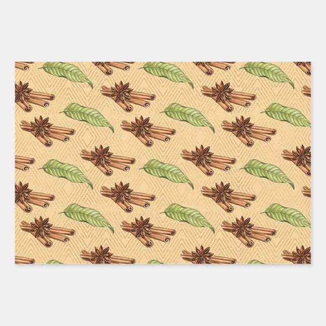 Sweet Pea Flower Wrapping Paper Sheet (Front)