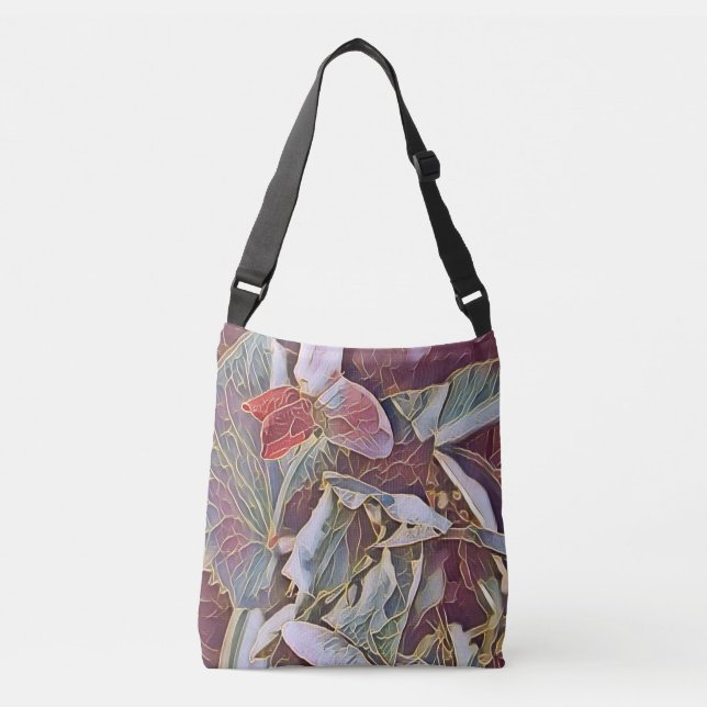 SWEET PEA FLOWERS  CROSSBODY BAG (Front)