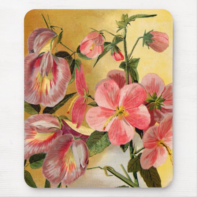 Sweet Pea Flowers Mouse Pad (Front)