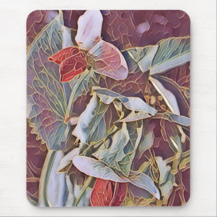 SWEET PEA FLOWERS MOUSE PAD