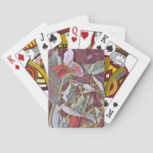 SWEET PEA FLOWERS   PLAYING CARDS