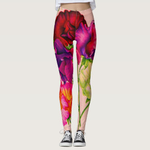 sweet pea in purple and pink leggings
