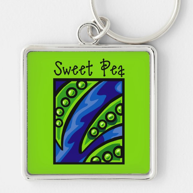 Sweet Pea Keychain (Front)