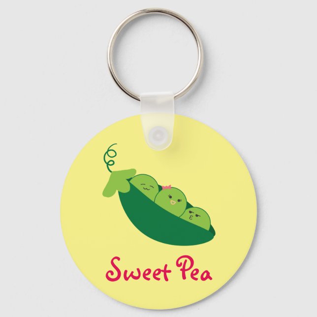 Sweet Pea Keychain (Front)