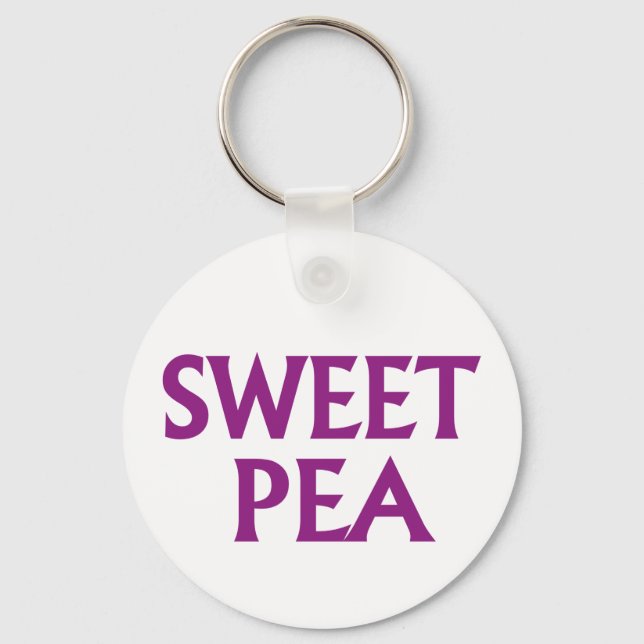 Sweet Pea Keychain (Front)