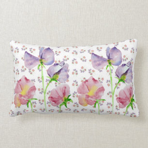 Sweet Pea Lumbar Pillow